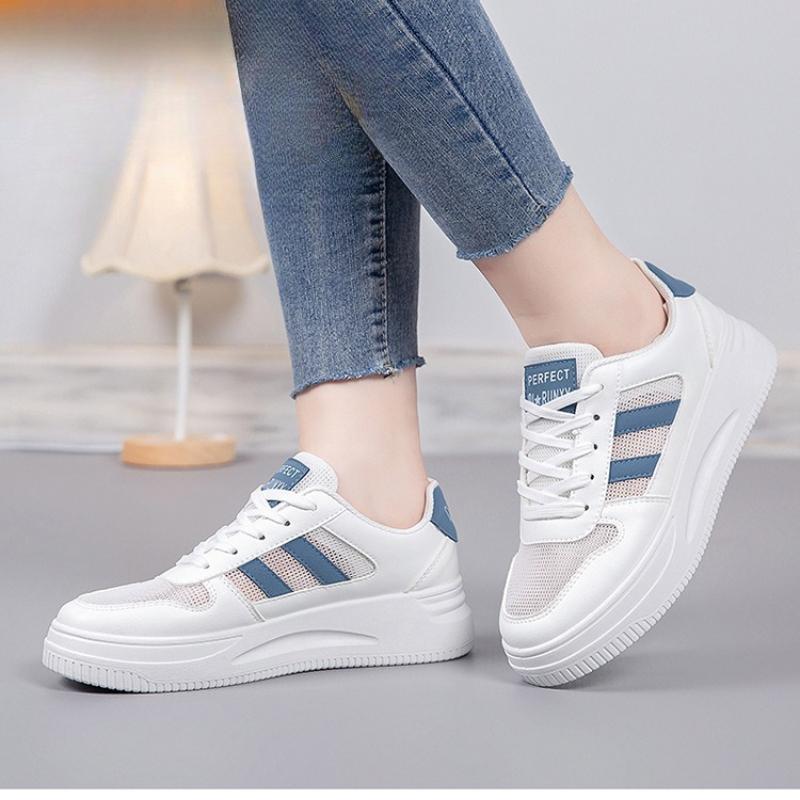 Women's  White Shoes Breathable Platform Lightweight 2025 New Summer Mesh Casual Sneakers High-quality Designer Women's Shoes
