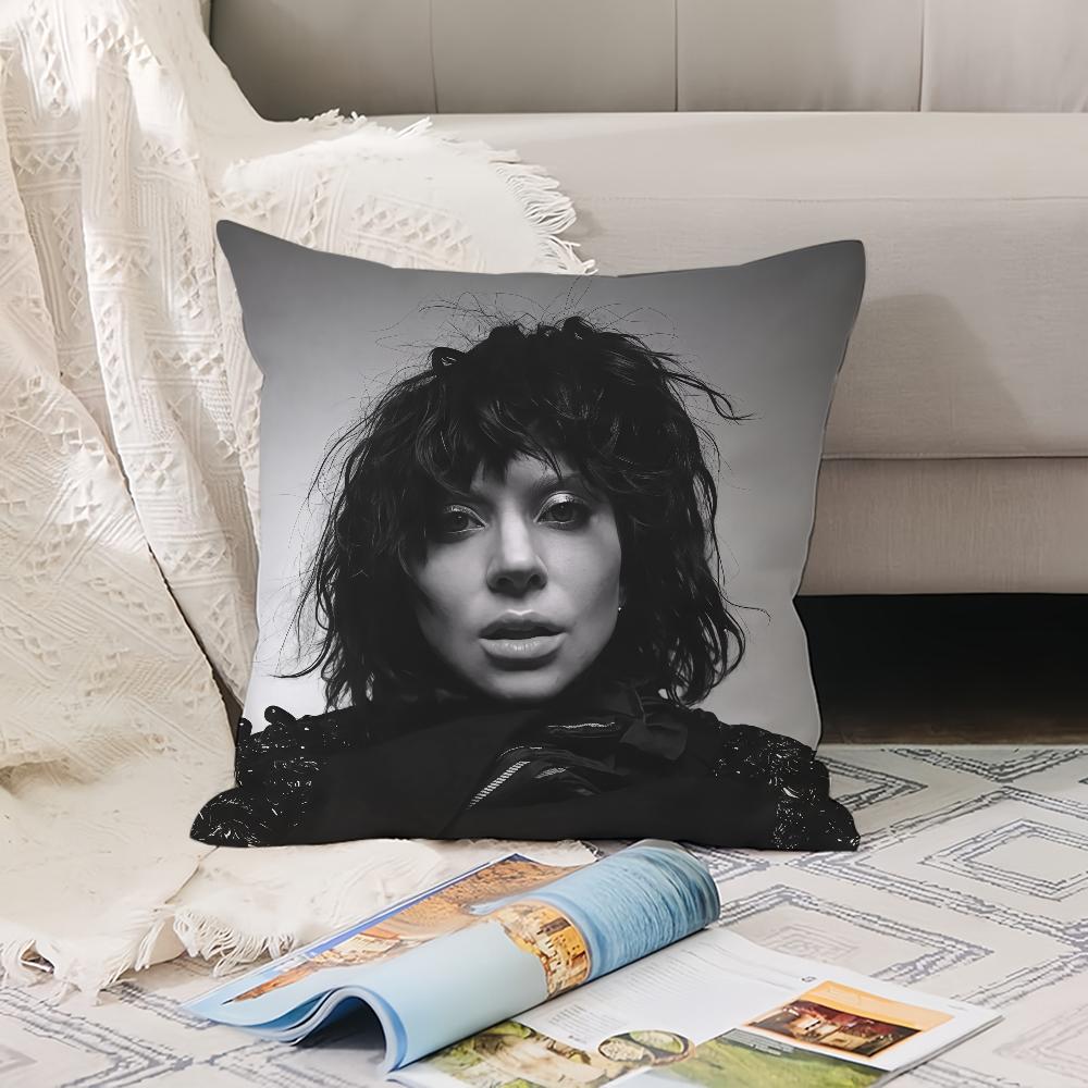 American Singer L-Lady G-Gaga Pillow Case Office Cushions Suitable For Sofa Car Bedroom Decorative Cushion Cover
