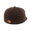 New Era 59FIFTY MLB Corduroy Dark Size 7 Dark Brown Cap, Brown, 3/8, 5950, 8W, Cord,