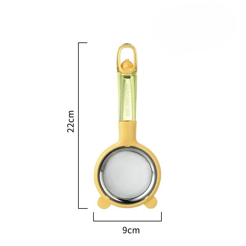 

Soy Milk Strainer, Baby Complementary Food, Baby Strainer, Household Kitchen, Egg Tart Liquid, Baking Tools, Flour Sieve Small жёлтый