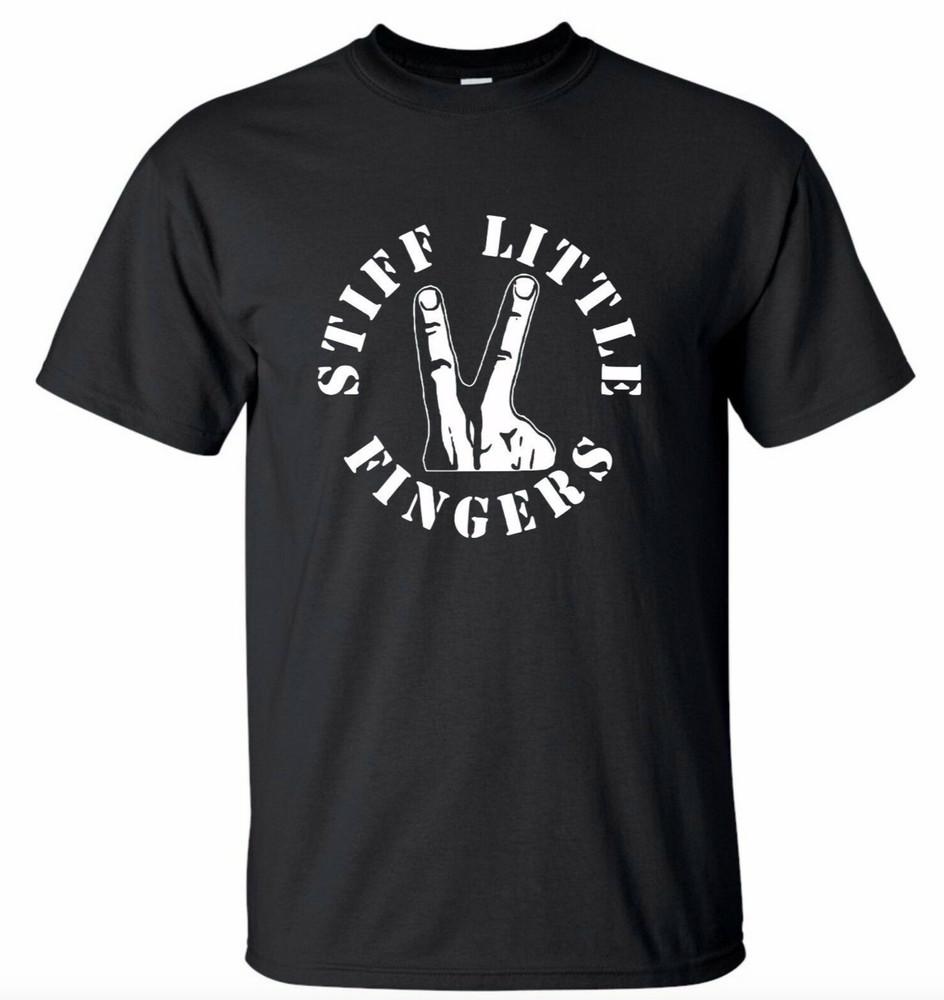 

NEW STIFF Little FINGERT-Shirt Irish Punk BandNew Wave Gift Funny Unisex T-Shirt S