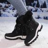 TUINANLE Women's Winter Boots Plus Velvet Warm High-top Hiking Shoes for Women Non-slip Outdoor Ladies Snow Boots