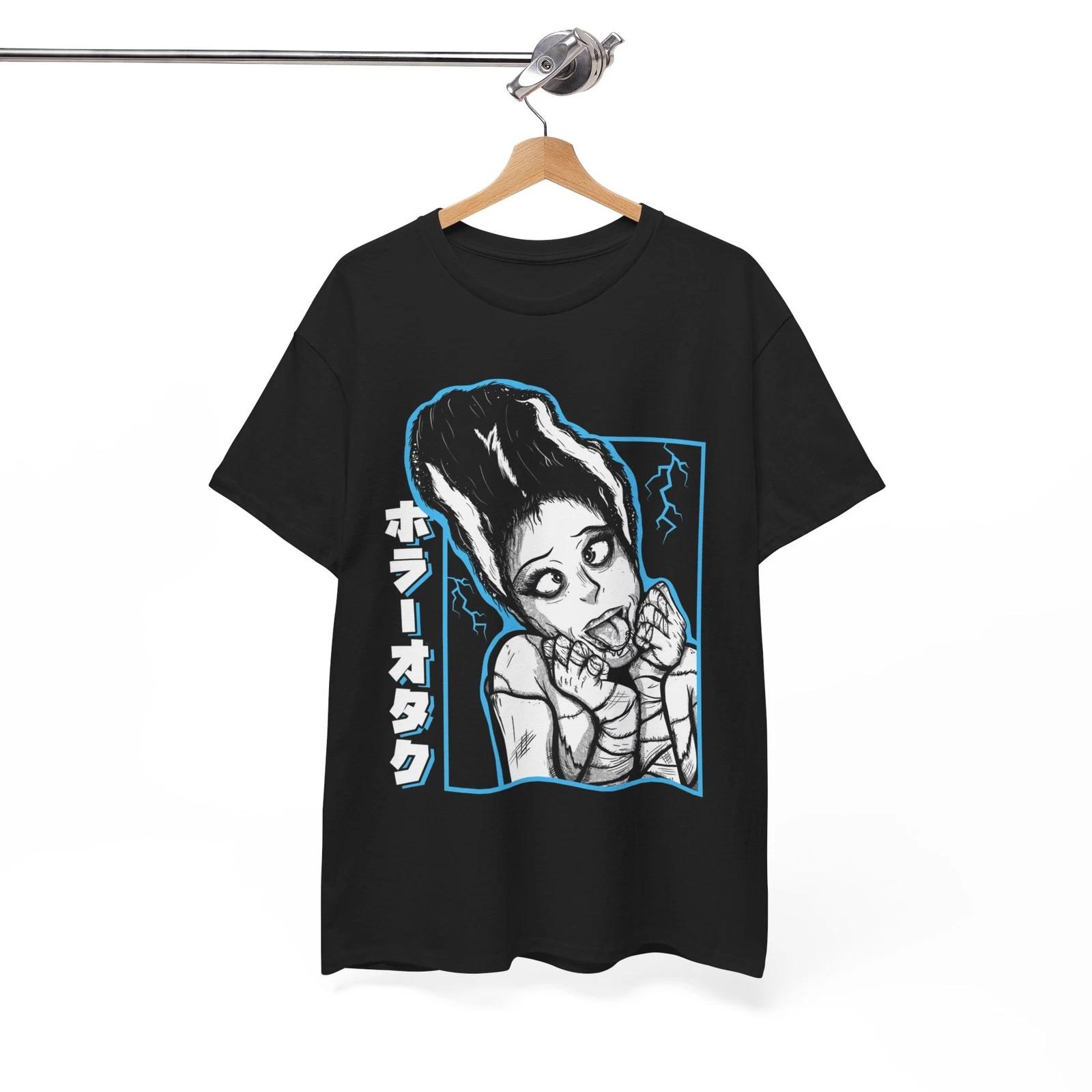The Bride of Frankenstein T-shirt, Halloween Horror classic Movie, Unisex Tee L