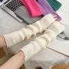 Women Chic Autumn/Winter Accessory Stylish Solid Color Knit Arm Warmers Long Fingerless