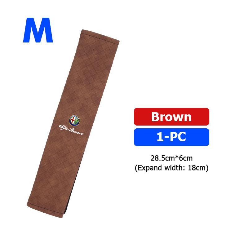 ZNBUA1 Car Safety Seat Belt Shoulder Breathable Protection Padding Pad For Alfa Romeo Giulietta GT 159 147 156 Mito Brera Giulia Spider
