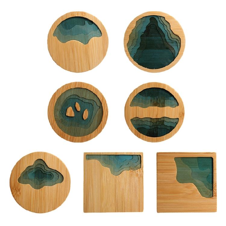 Onderzetter voor kopjes, antislip placemats, isolerende onderzetter voor de keuken, hittebestendige onderzetter voor servies.