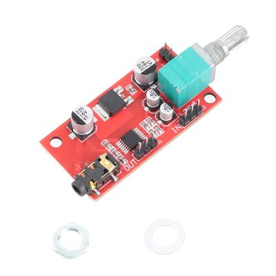 Modulo Mini Amplificatore per Cuffie Interfaccia 3,5 mm Scheda Preamplificatore per Auricolari CC 3‑12V MAX4410
