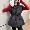 Women's Autumn & Winter Waistcoat Vest Jacket - Loose Waistband with Stand-Up Collar