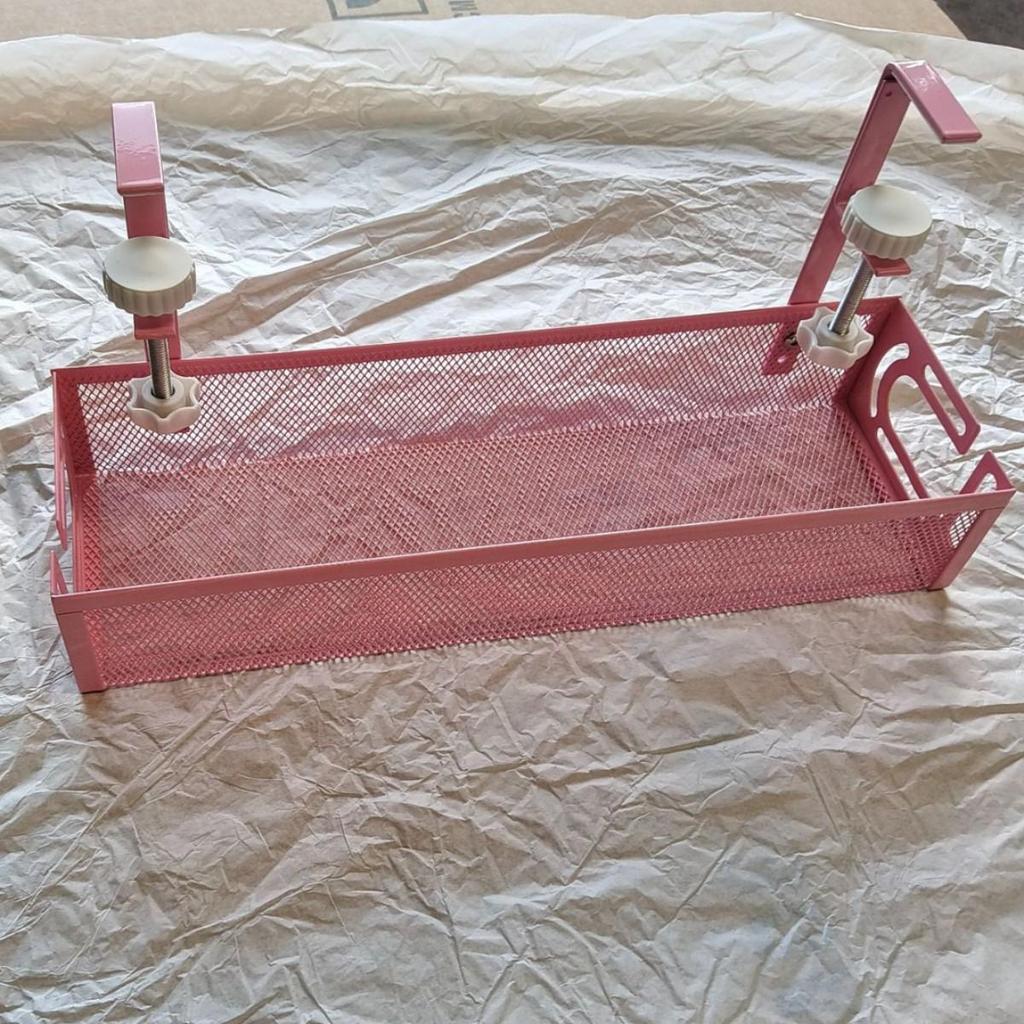 Punch-Free Retractable Under-Desk Cable Management Shelf and Storage Rack