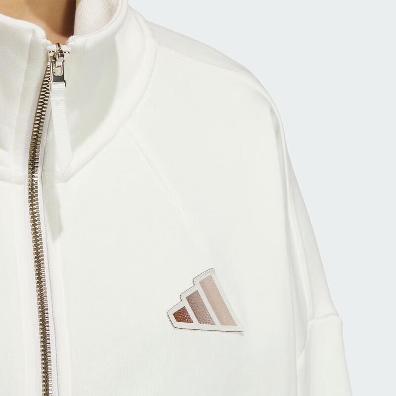 Adidas Women's Stand-Up Collar Short Sports Jacket JL6277