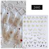 3D Silver Star & Moon Self-Adhesive Nail Decals