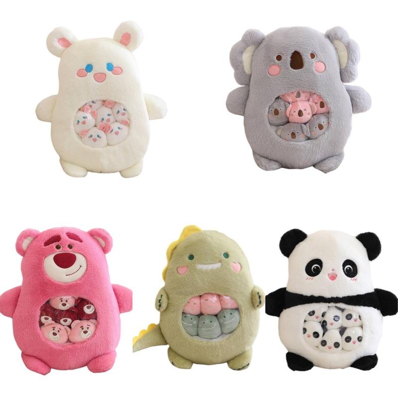 Cute Short Plush Cartoon Snack Pillow Stuffed Animal Toy For Kids Girls Birthday Gift 50x40cm