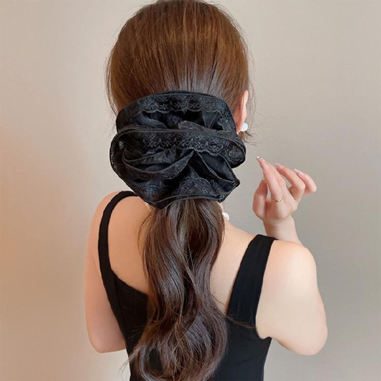 Aesthetic Scrunchies Women Hair Elastic Lace Hair Ties Wedding Party Headwear