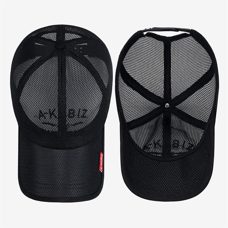 Summer Mesh Breathable Baseball Cap Men Women Outdoor Fishing Sun Hat Casual Sport Sunscreen Visor Caps