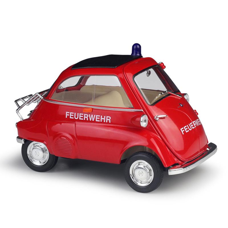 1/18 WELLY BMW Isetta Modello di auto in lega Fonde sotto pressione Veicoli giocattolo in metallo Modello di auto Collezione di alta simulazione Regali per bambini