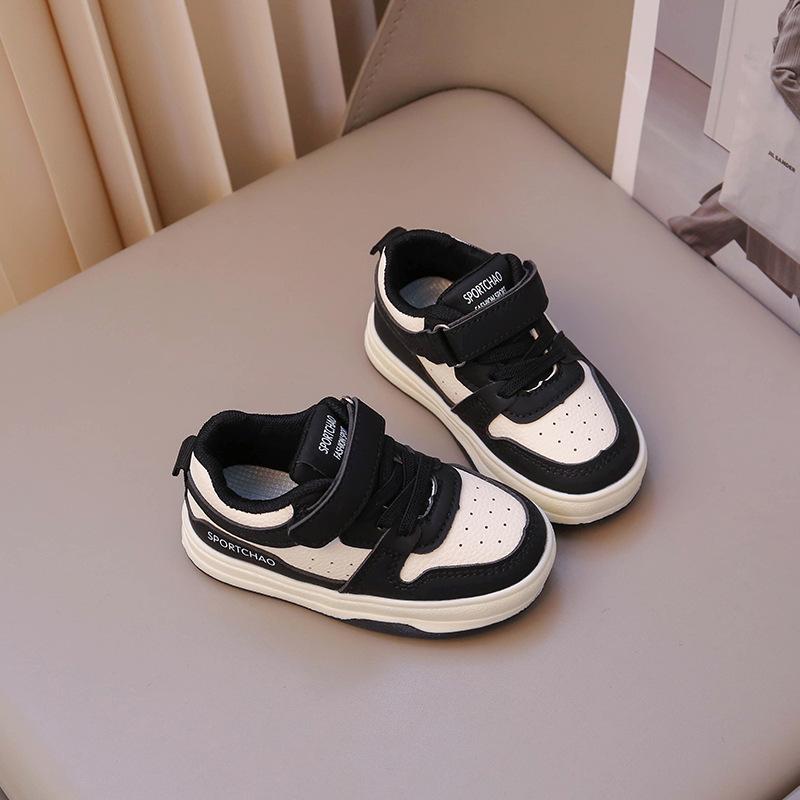 Korean Version of Girls Board Shoes Children's Baby White Shoes 2025 Spring Boys Kindergarten Toddler Shoes Non-slip Functional Shoes