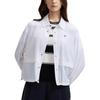 Fila Loose Fit Polo Button-Up Long Sleeve Shirt Women Shirts Standard-White F11W431705F-WT
