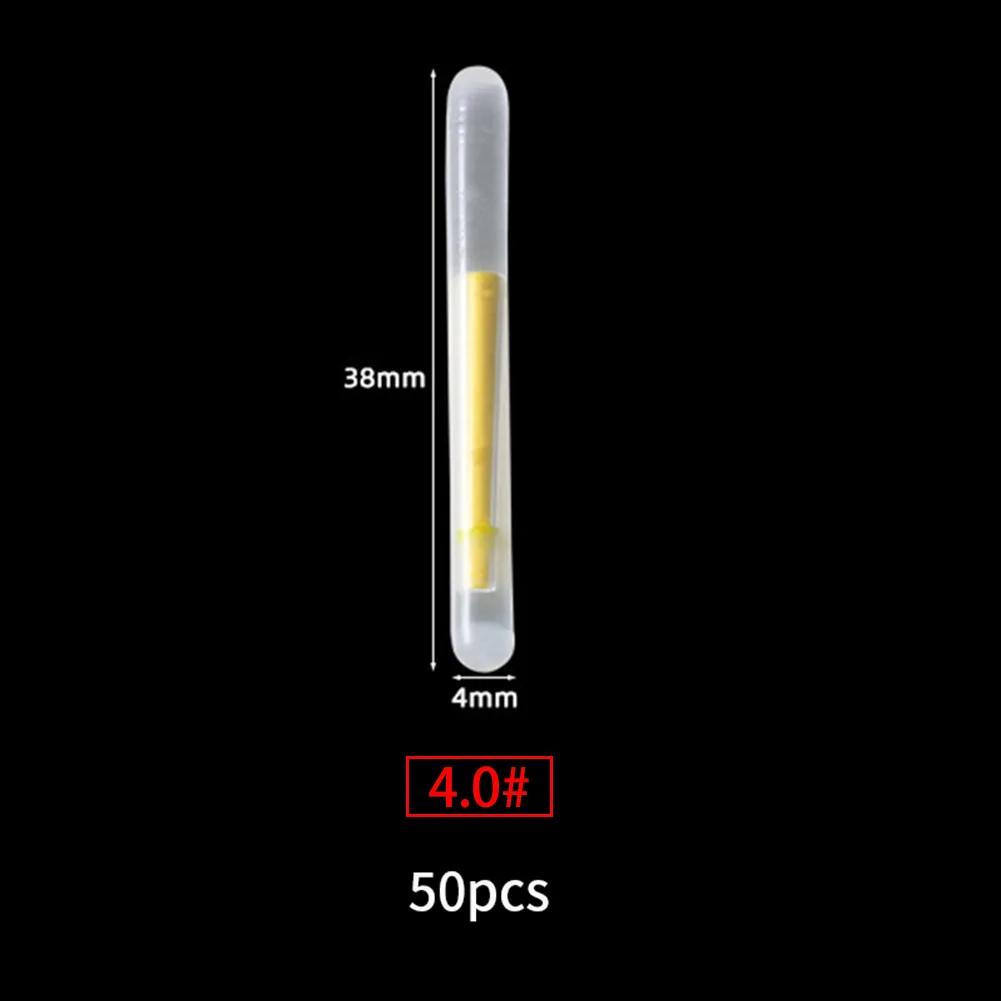 50PCS/lot 2.2-4.5mm S L Light Night Fishing Float Rod Lights Dark Glow Stick Useful Fishing Fluorescent Lightstick