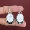 Howlite Earring Gemstone Earring Handmade Jewelry 925 Sterling Silver Earrings Designer Earrings Dainty Jewelry Gift For Her Howlite Jewelry