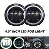 2pcs 4.5 Inch Motorcycle Led Fog Light DRL Led Fog Angel Eyes 30W Round Waterproof 1/2 Auxiliary Passing Lamp Touring