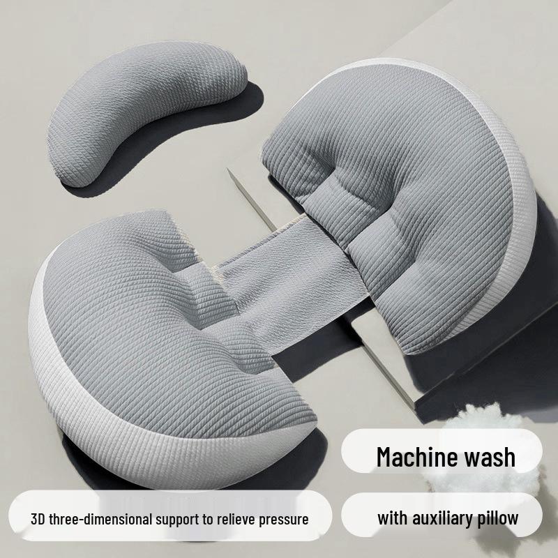 U-Shaped Pregnancy Pillow with Back and Abdominal Support - Breathable, Essential Comfort for Mother and Baby in Winter