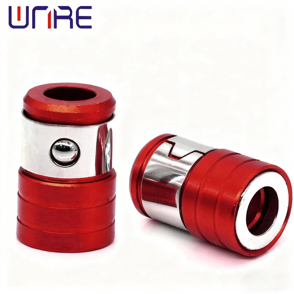 Enhanced Magnetic Anti-Slip Ring for Hand Drills: Magnetized, Hardened, with Detachable Bits and Bead-Locking Tech