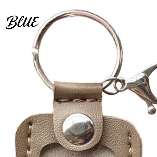 Porte-clés Empreinte de Patte Souvenir Poils d'Animal Forme Chien Chat Rangement