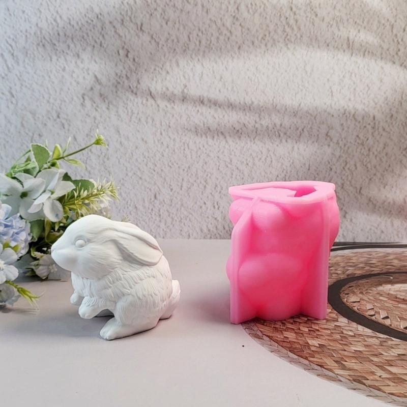 3D Hasenformen Gussformen Gipsformen Tier Silikonform Epoxidharzformen Ornamentformen Gussformen
