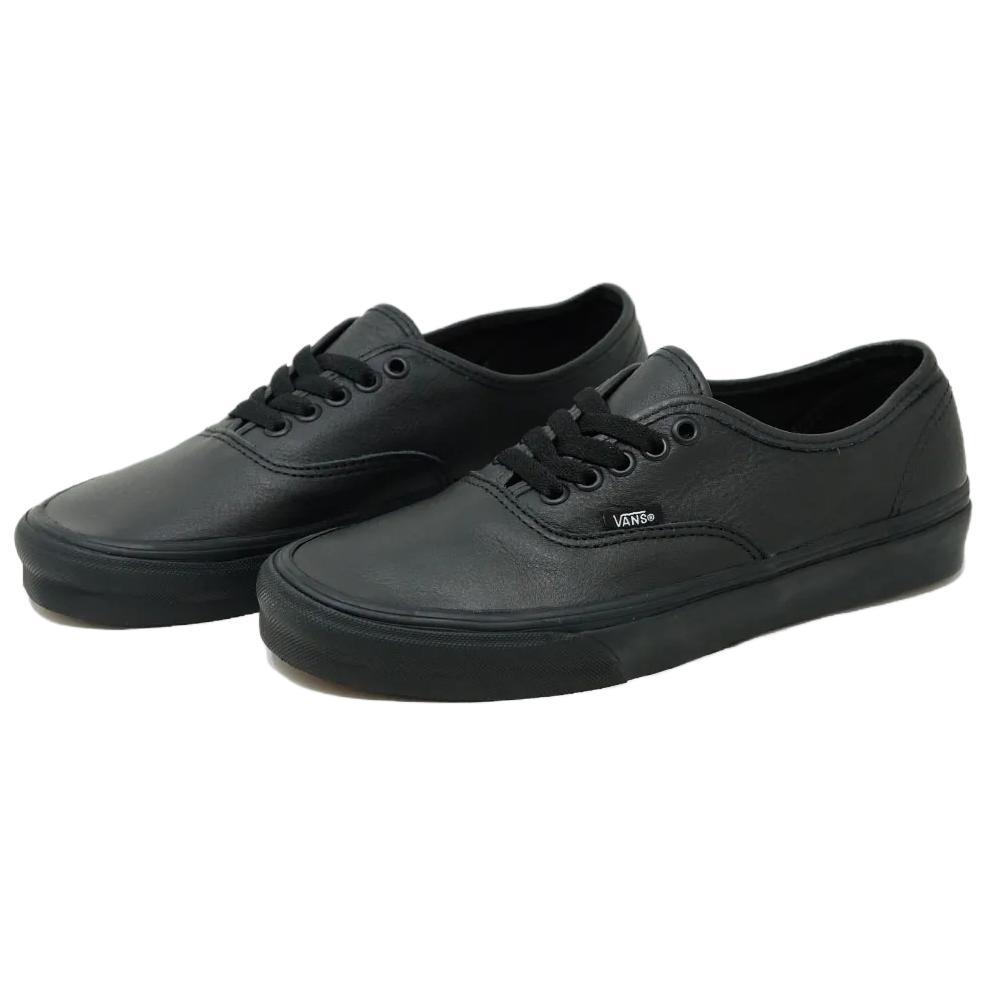 Vans Echtes Leder Triple Black Herren Sneaker VN000JRAL3B