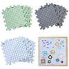 9Pcs Gridded Knit Blocking Mat 12x12Inch Foam Knitting Blocking Board With Marking For Crochet Yarns Crafting Project