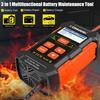 KONNWEI KW520 Full Automatic 12V-24V Car Battery Tester Pulse Repair 10A Battery Chargers Wet Dry AGM Gel Lead Acid Car Repair Tool