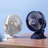 1 Set 720 Degree  Rotating Hanging Clip Fan Night Light Air Cooler Usb Rechargeable Electric Fan Outdoor Camping Small Fans Ventilador