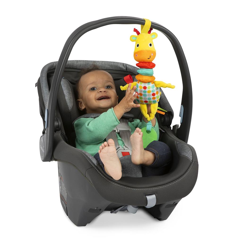 Bright Starts Giraffe Music Box (For Ages 0+) - Fingertips Development, Hand Play, Stroller Toy, 13088