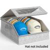 1pc Large Capacity Baseball Cap Storage Box - Space-Saving Easy Access for Closet Bedroom Entryway