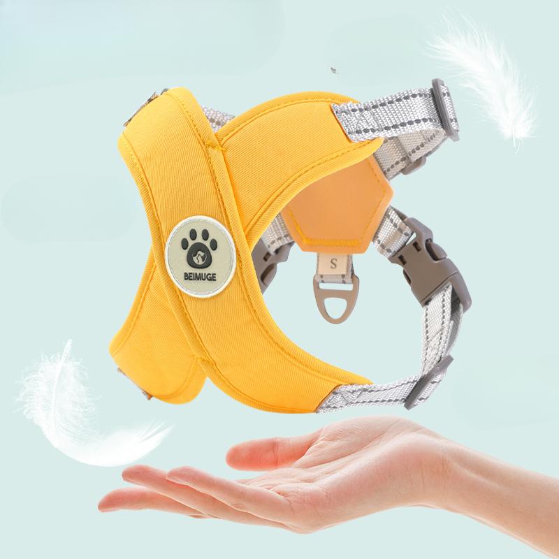 Dog Leash, Vest Reflective Pet Chest and Back Strap, Small and Medium-sized Dog Walking Leash, Anti-escape Dog Leash