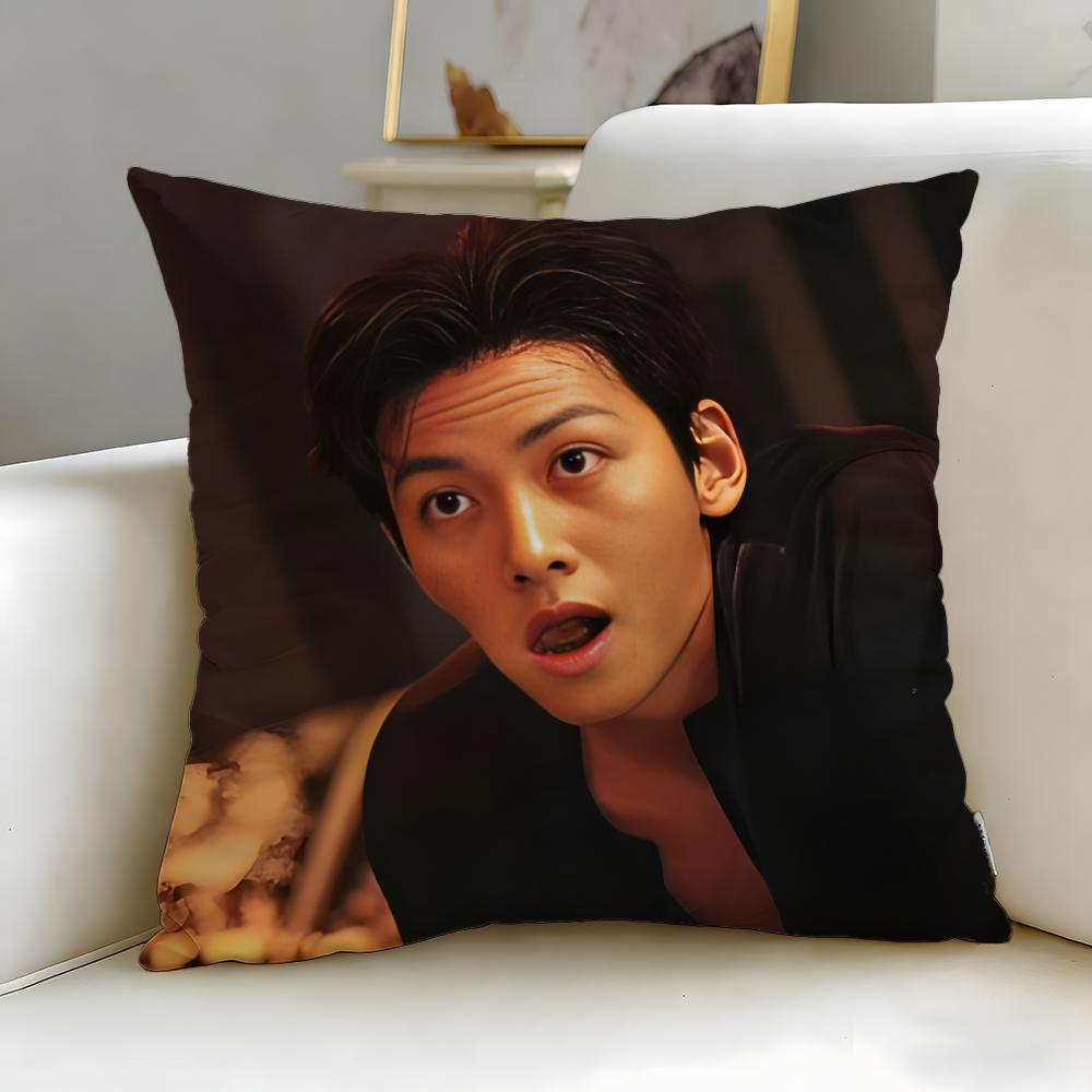 popular actor Ji Chang Wook Cushion Cover Soft & Easy-Wash Pillow Case – Versatile for Couch, Bed, Travel and Office