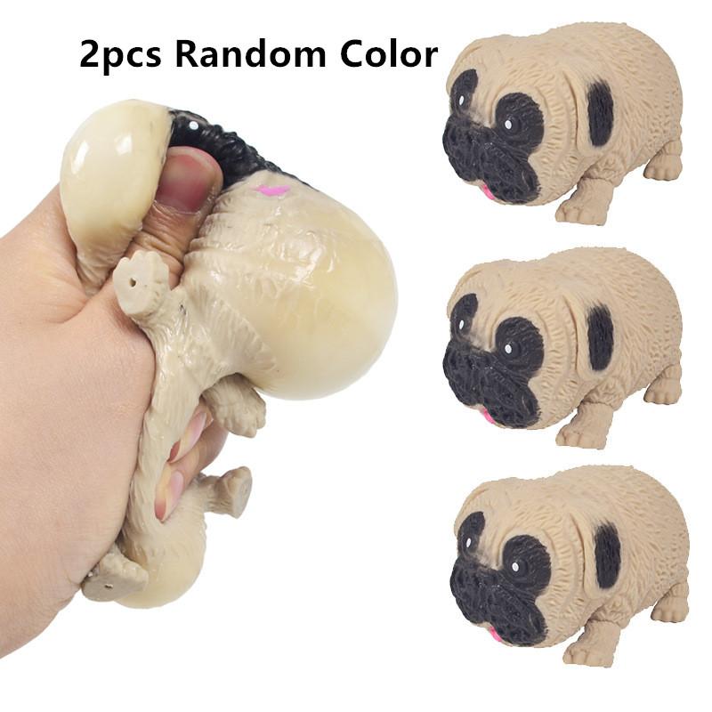 Jouet de décompression pour adulte Créatif Bricolage Assemblage Chien saucisse Pincer Musique Pâte à modeler Élastique Étirement Déformation Évent Écraser Jouet anti-stress