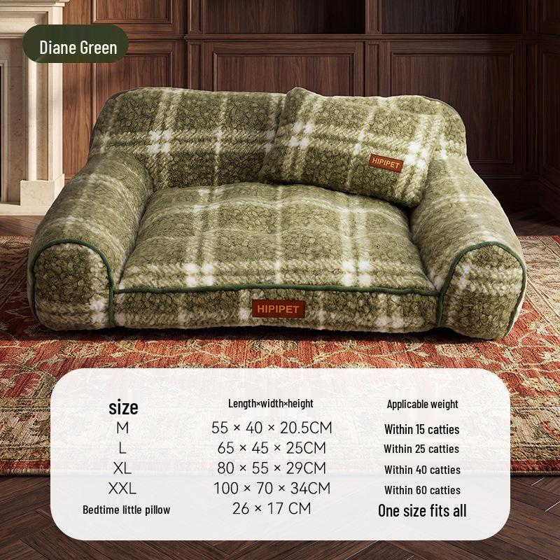 Nido Transpirable Extraíble para Perros y Gatos: Sofá Cama con Cojín de Látex, Colchoneta para Dormir de Mascotas Pequeñas, Lista para Primavera/Verano.