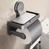 Punch-Free Toilet Roll Paper Storage Rack Suction Cup Bathroom Paper Holder Wet Paper