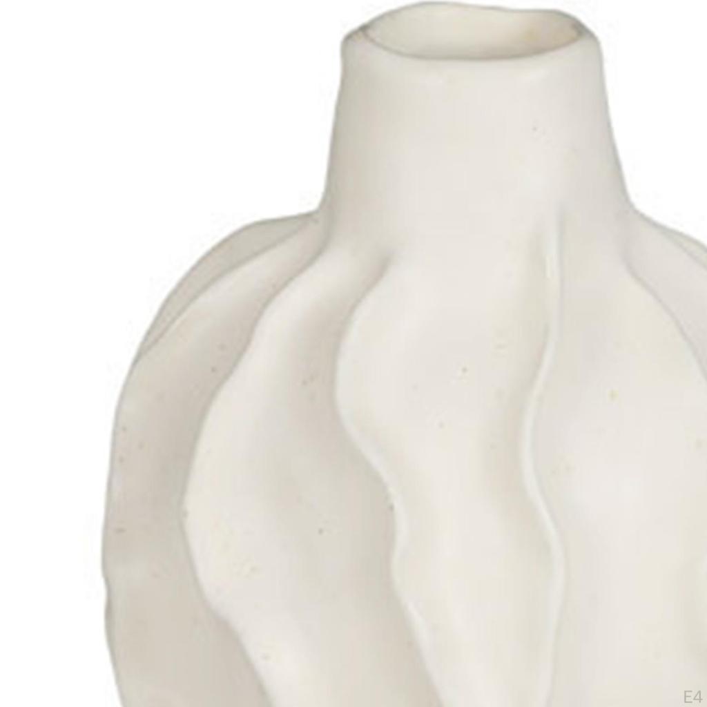 Ceramic Vase Flowerpot Houseplant Holder Photo Prop Ornament Desktop Simple for Bedroom Hallway