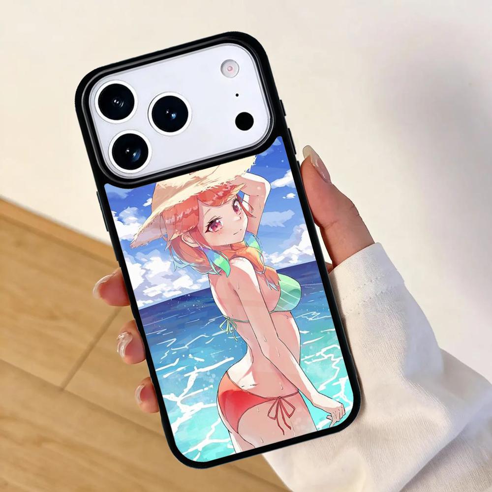 Anime Summer Bikini Girls Mobile Phone Case for IPhone 17 AIR 16pro Max 15 14 13 12 11 Bumper Cover