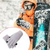Vollhandschuhe Winter Warm Touchscreen Thermisch Einfarbig Damen Herren Flexibel Outdoor Dicke Fäustlinge Elastisches Handgelenkband