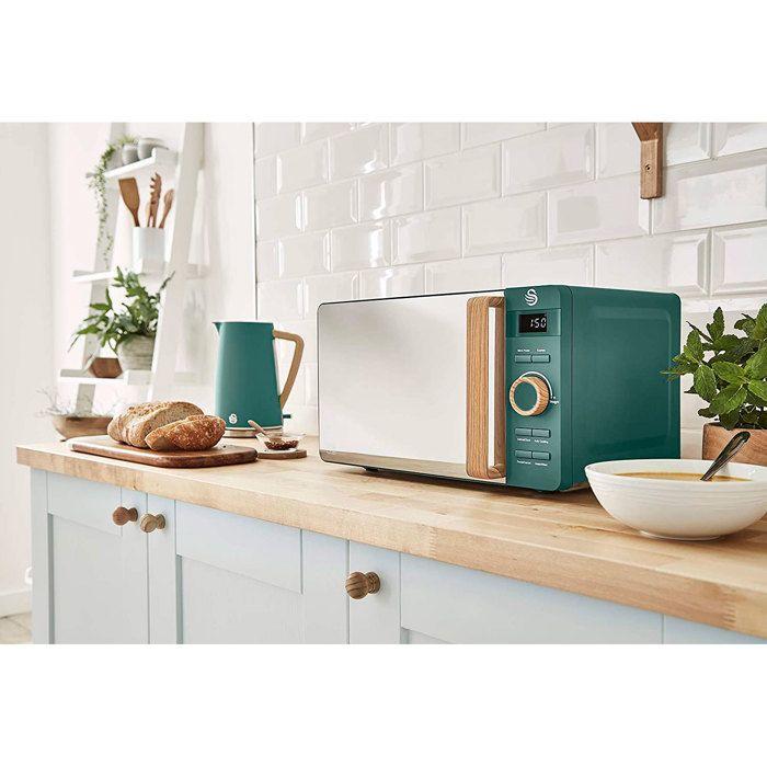 Micro-ondes Digital 20L Design Moderne Nordic SWAN SM22036GRENEUN 800W Vert 52534