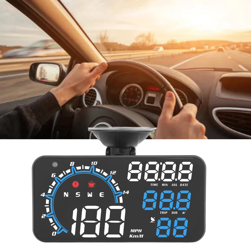 GPS Speedometer Speed Alarm Fatigue Driving Reminder Rugged HD Display HUD Display   for Car