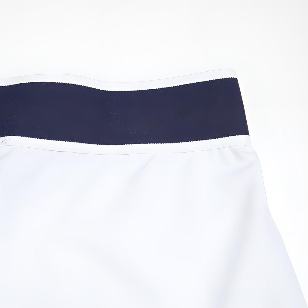 Puma Fashion Color Block Breathable Brand Logo Design Casual Skirt Women Skirts White Blue Navy 671728-02