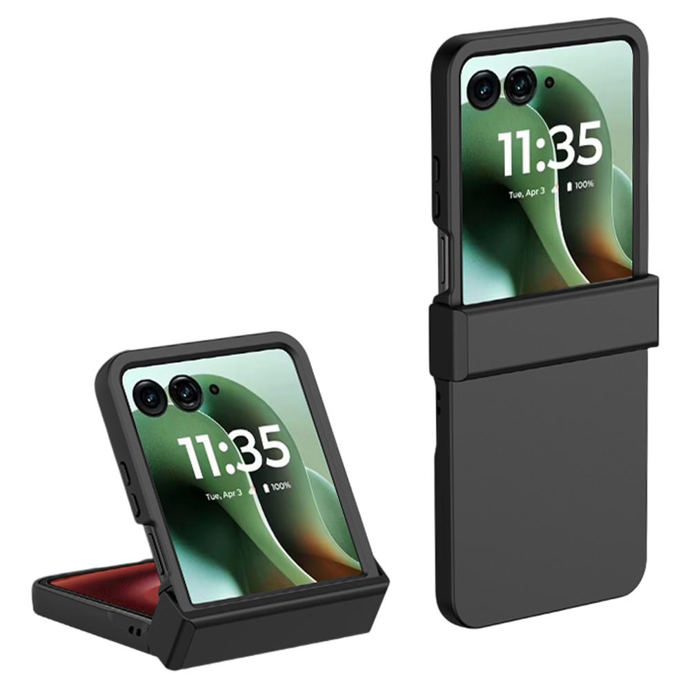 

Для Motorola Razr 60 Ultra 5G Чохол Захист Шарніра Матовий ПК Чохол для Телефону Black