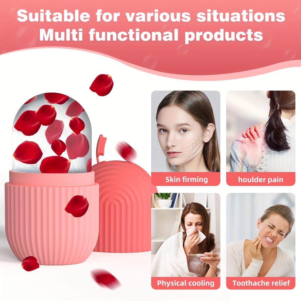 Silikonowe tacki na kostki lodu Beauty Lifting kulka lodowa masażer do twarzy konturowanie Eye Roller zabieg na twarz zmniejsz trądzik narzędzie do pielęgnacji skóry