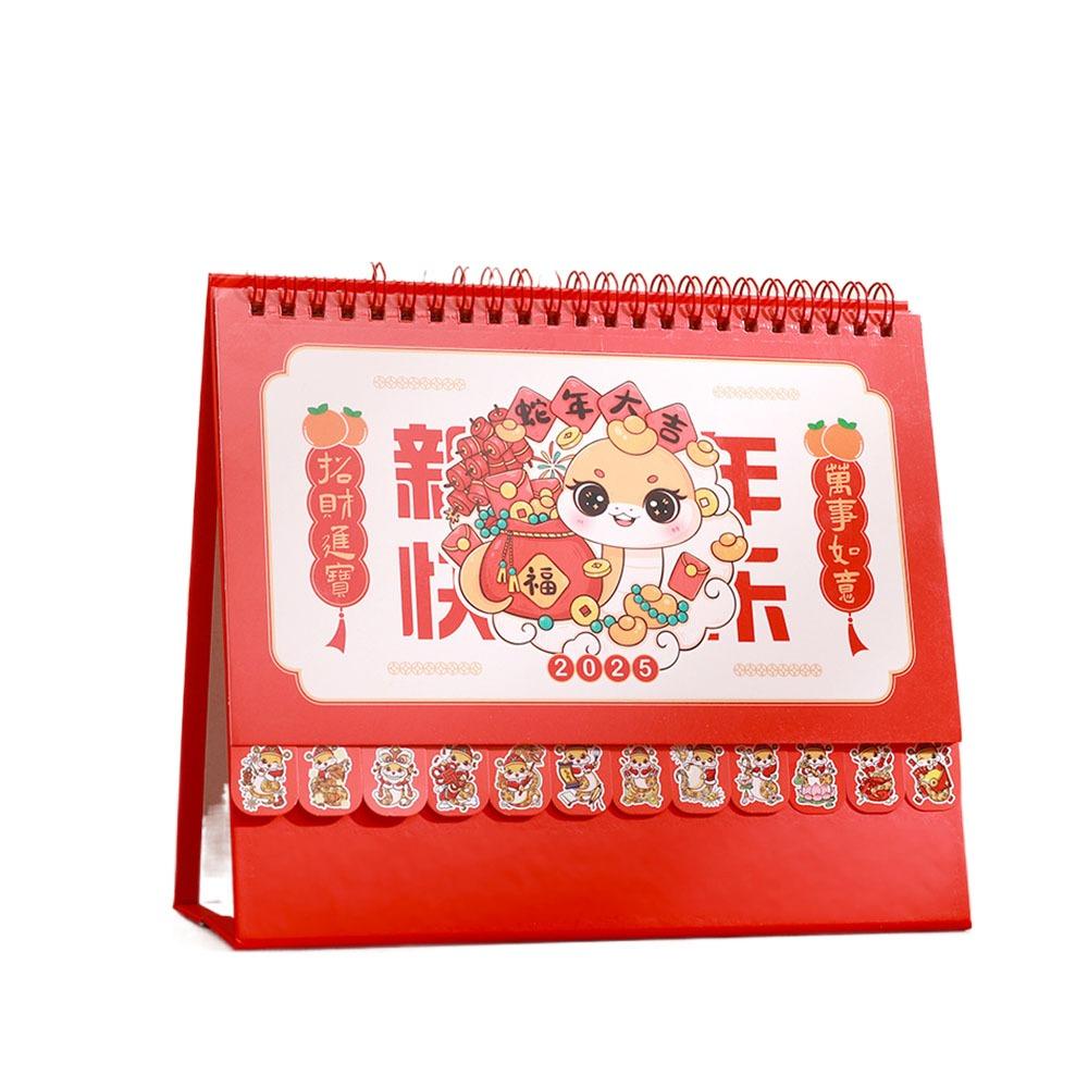 Steh-Flip 2025 Schreibtischkalender Täglicher Monatlicher Tischkalender Student