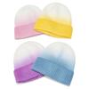 Winter hat children's color splicing tie-dye wool hat casual versatile knitted hat children