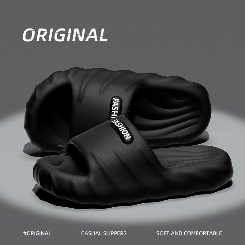 Cool slippers men's thick bottom bathroom home non-slip home indoor summer outdoor wear women